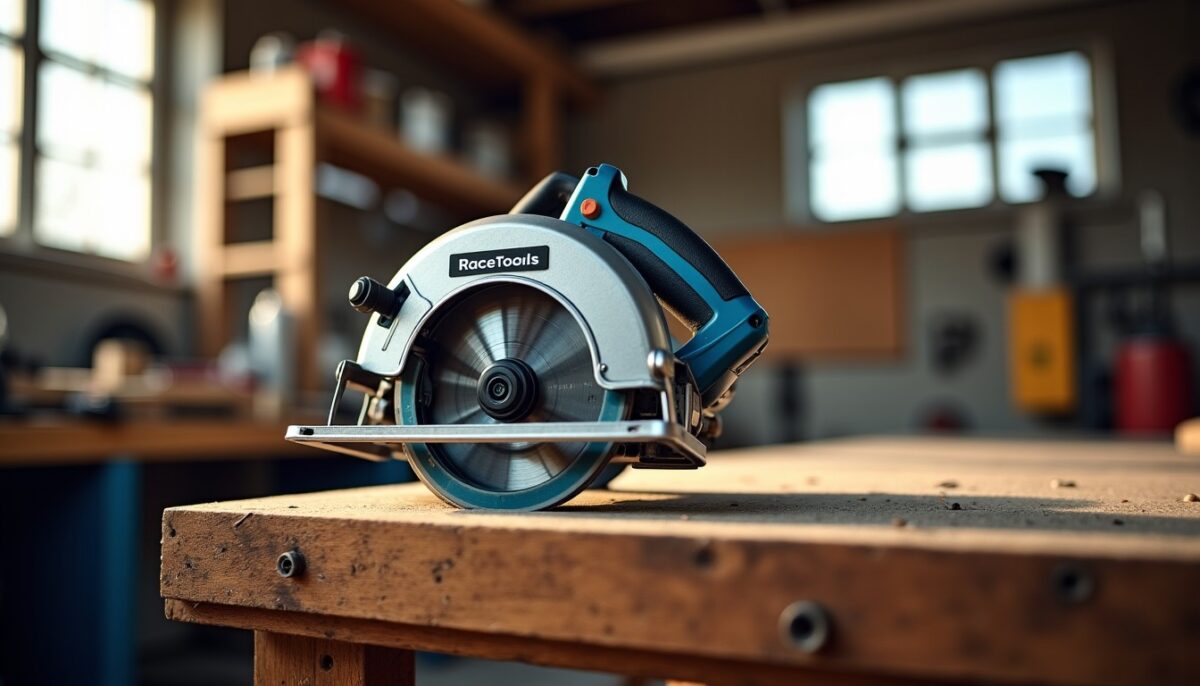 Scie circulaire RaceTools : alliez puissance et précision pour des travaux impeccables