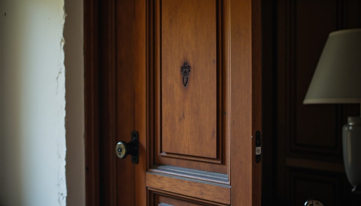 Astuces efficaces pour isoler une porte d'entrée en bois ancienne sans la changer