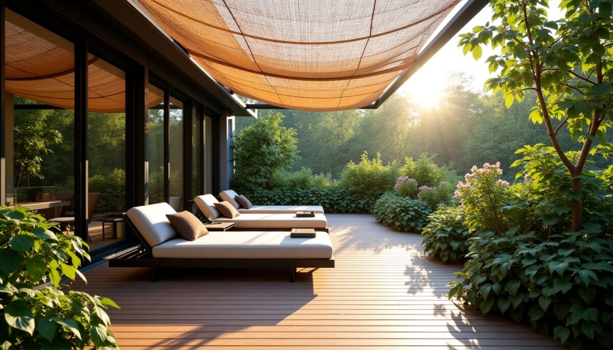 Guide pratique : Sélectionner un filet de camouflage élégant pour ombrager votre terrasse avec panache