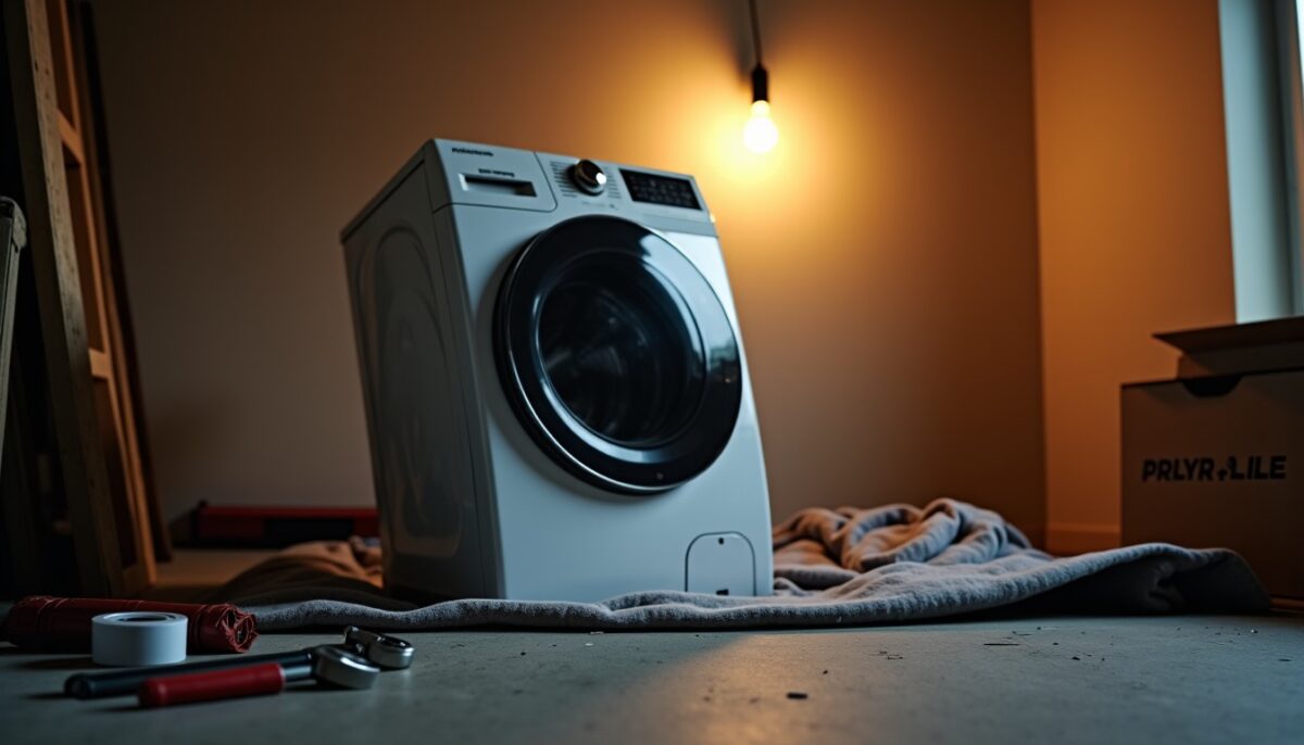 Est-il sans danger d'installer une machine à laver en position couchée pour son bon fonctionnement ?